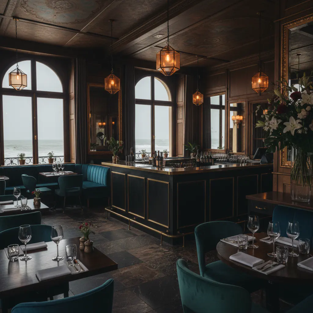 Sfeervol restaurant aan de Belgische kust